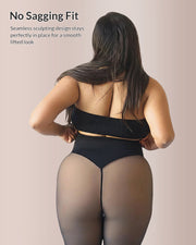 One-Seam Slimming Thermal Tights with Compression Waistband