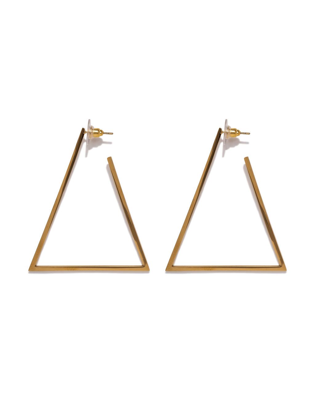 Gold-Plated Diamond Round Drop Earrings with Layered Glass