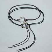 PU Leather Lace-Up Waist Belt – Chinese Style Rope