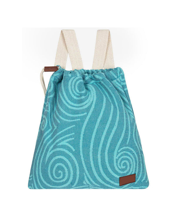 Microfiber Beach Towel Backpack with Sea Turtle Print
