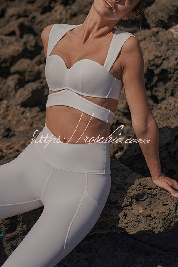 V-Waist Utility Yoga Leggings with Pockets