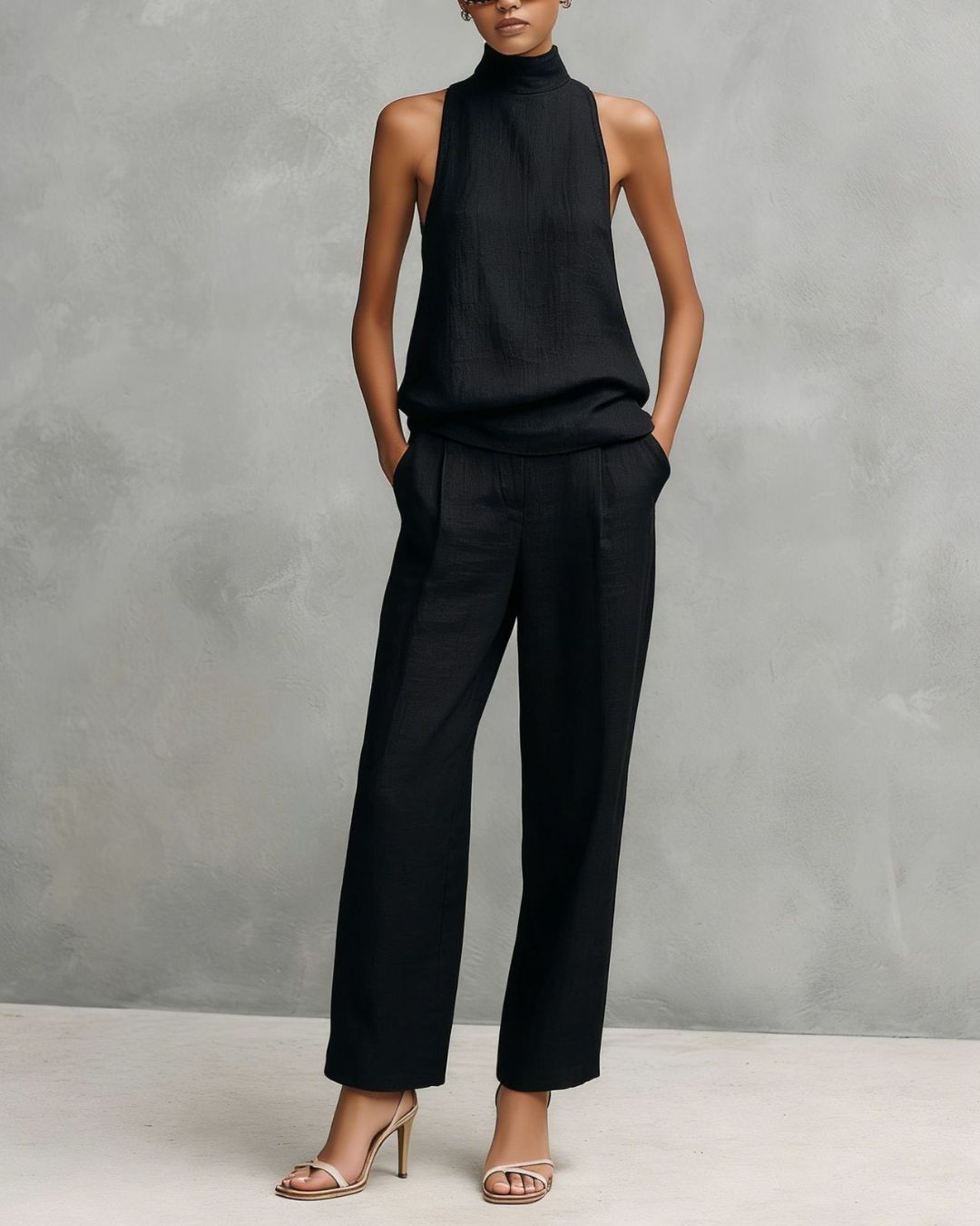 Elegant Round-Neck Set