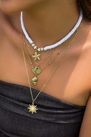 Bohemian Pearl Shell Multi-Layer Necklace – Imitation Pearl