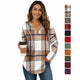 Women's Plaid Hoodie Tunic – Oversized Pullover Sweatshirt