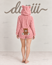 Duniii Plush Bear Face Slippers with Star Accents