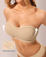 6-in-1 Convertible Push-Up Strapless Bra