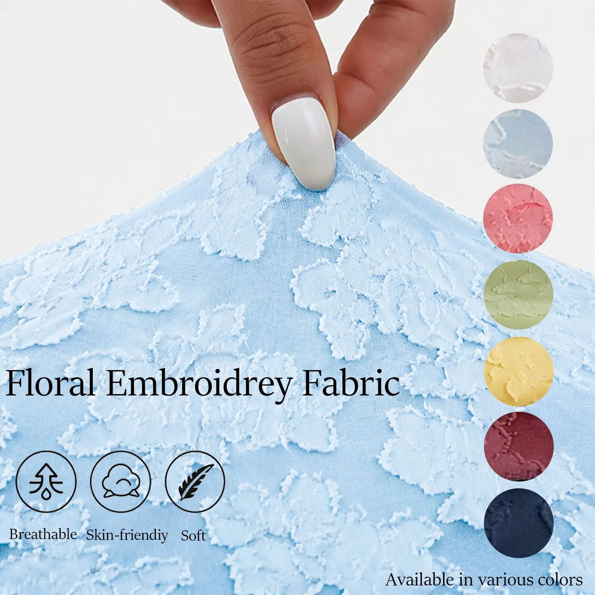 Floral Embroidery Mermaid Maxi Dress – Square Neck Gown