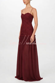 Floral Chiffon Strapless Maxi Dress – Off Shoulder Party Gown
