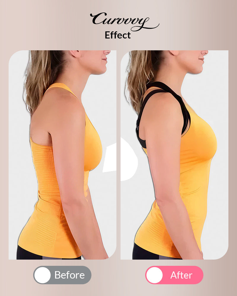 Front Closure Cross-Back Wireless Posture Bra