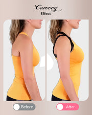 Front Closure Cross-Back Wireless Posture Bra
