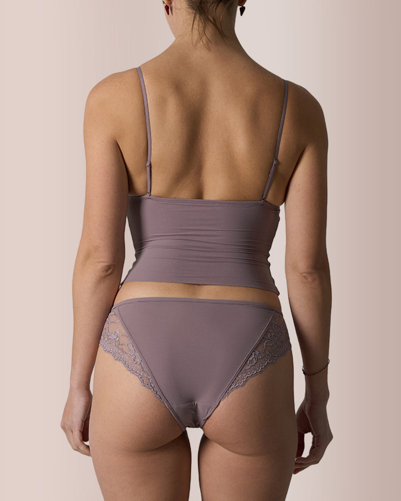 Lace Padded Triangle Cami Set