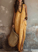 Mustard Yellow Wrap Maxi Dress – Lightweight Resort Style