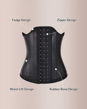 Sculpting W-Curve Waist Trainer Corset with Adjustable Hooks