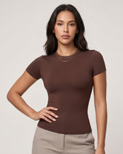 Butter-Soft Fitted Crew Neck Tee