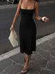 Backless Bodycon Slip Midi Dress
