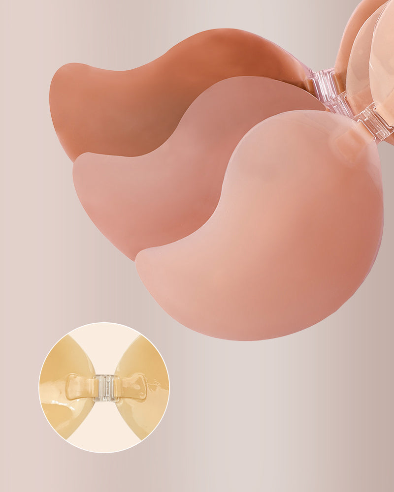 Seamless Silicone Sticky Bra with Push-Up Clasp | Mango Cup