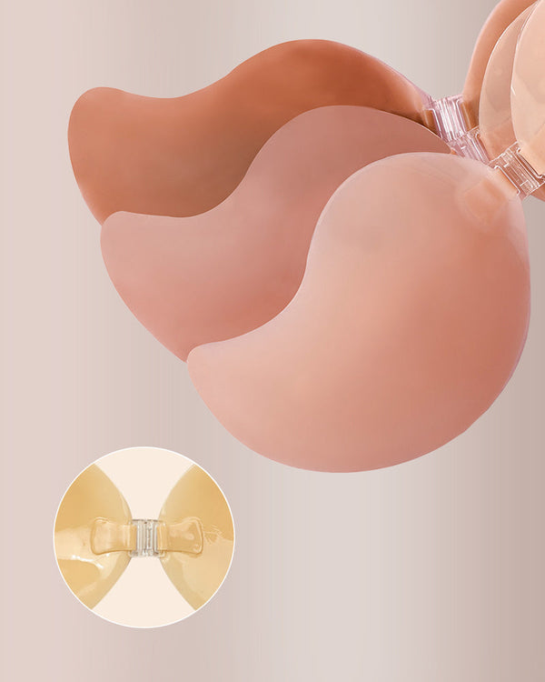 Seamless Silicone Sticky Bra with Push-Up Clasp | Mango Cup
