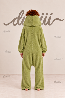 Duniii Monster Character Onesie with Contrast Pocket