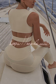 V-Waist Utility Yoga Leggings with Pockets