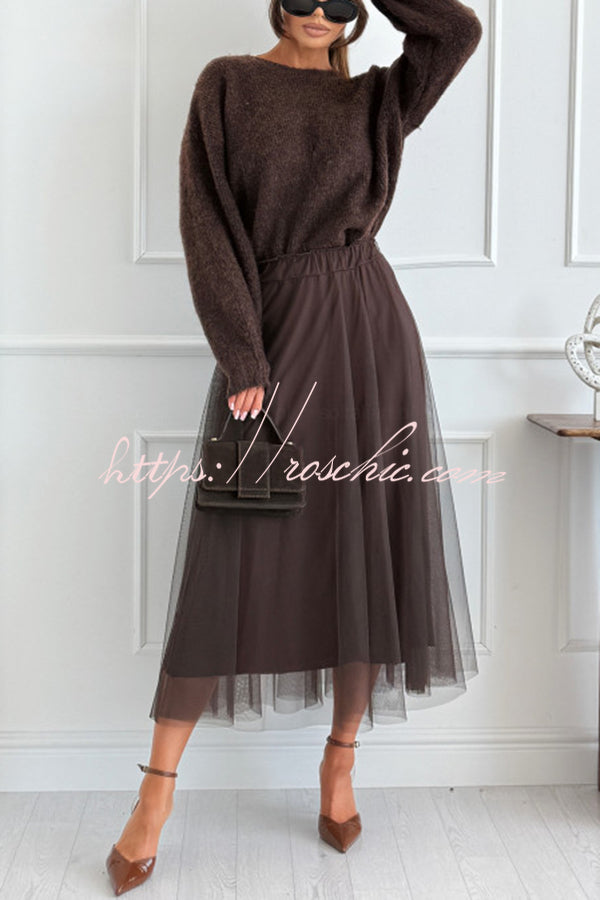 Pull en tricot imprimé léopard avec nœud et fente au dos