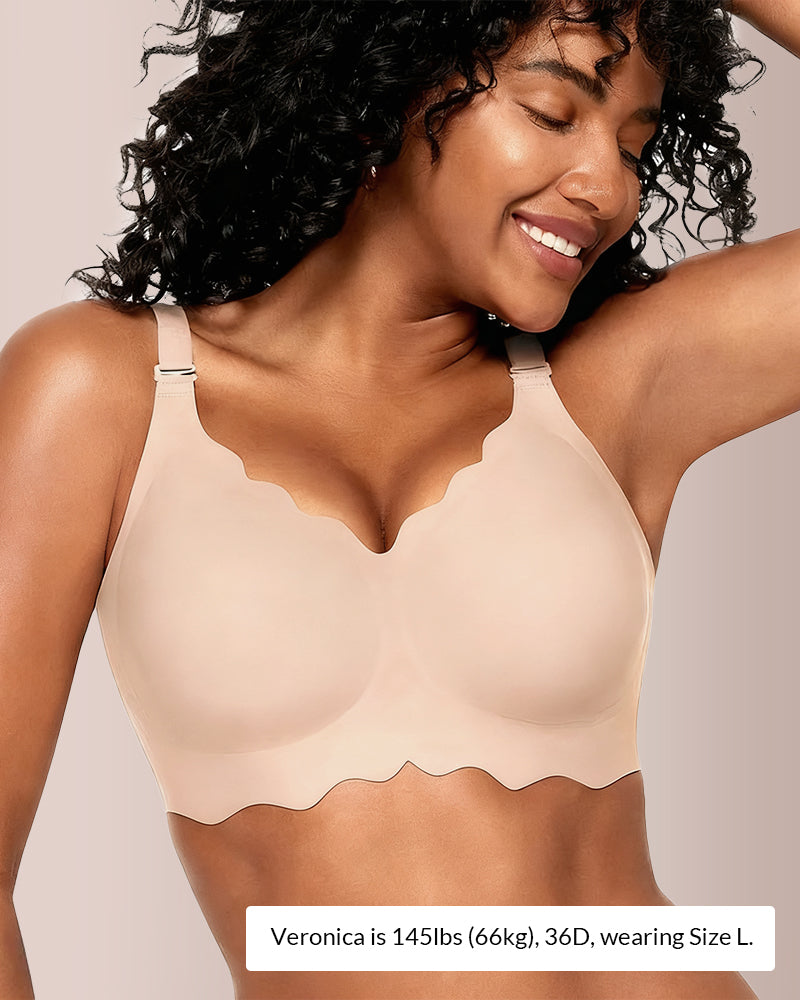Curvvvy® Scalloped Comfort Everyday Bra