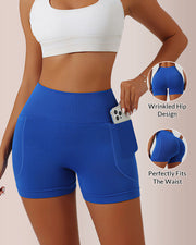 High-Waisted Biker Shorts with Pockets – Squat-Proof