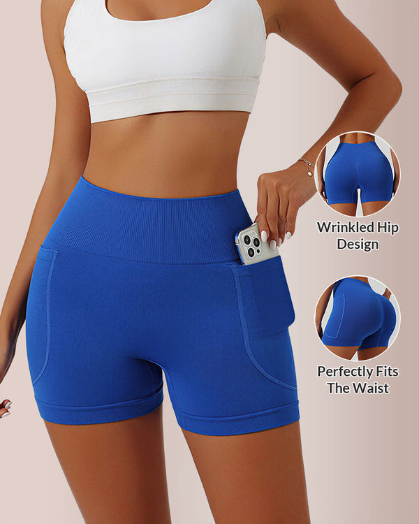 High-Waisted Biker Shorts with Pockets – Squat-Proof