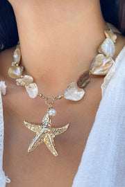Starfish Shell & Pearl Jewelry Set – Summer Resort Style