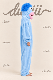 Duniii Monster Character Onesie with Contrast Pocket