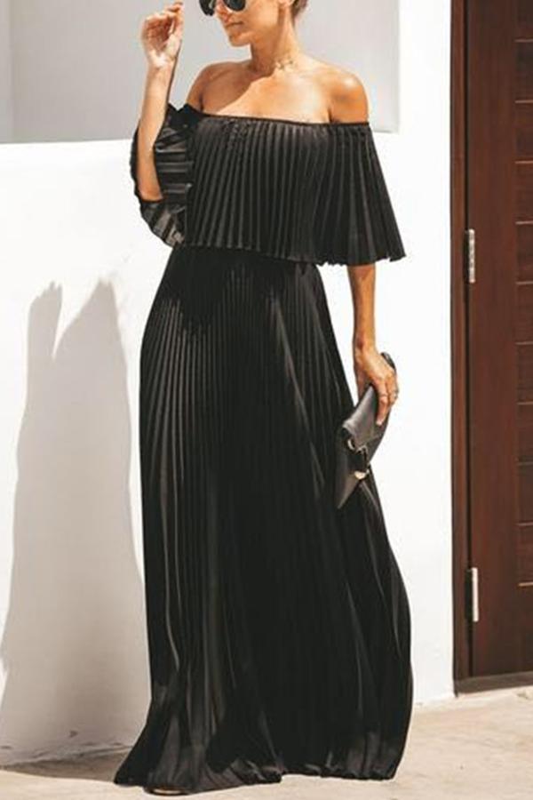 Ruffle Tiered Maxi Dress – Off Shoulder Vacation Style