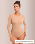 Sculpting Long Sleeve Crew Neck Bodysuit