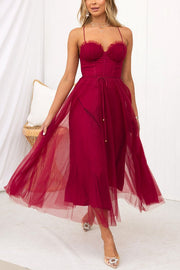 Chiffon Sleeveless Maxi Dress for Parties & Special Occasions