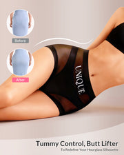 High-Waisted Seamless Ice Silk Shaping Briefs (6 Pack)