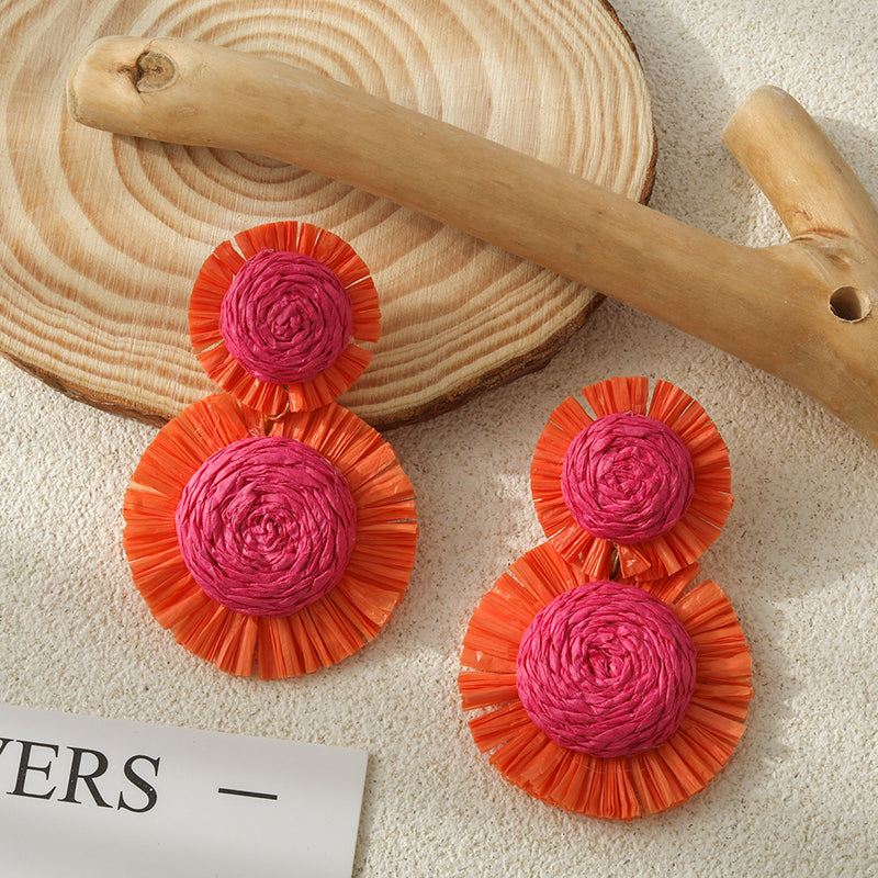 Handwoven Floral Earrings for Resort & Everyday Wear