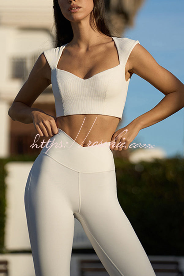 Women's Yoga Tank Top - Slim Fit Sleeveless V-Neck