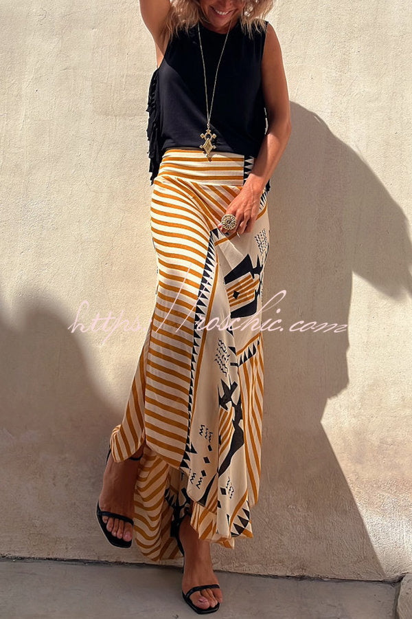 Cotton Blend Sleeveless Tassel Trim Relaxed Top