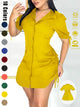 Women's V-Neck Bodycon Mini Dress