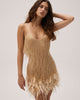 Candyfloss Feather Mini Dress