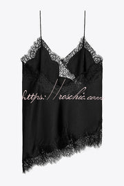 Lace Backless Camisole Top | Spaghetti Strap Vacation Top