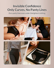 High-Waisted Seamless Ice Silk Shaping Briefs (6 Pack)