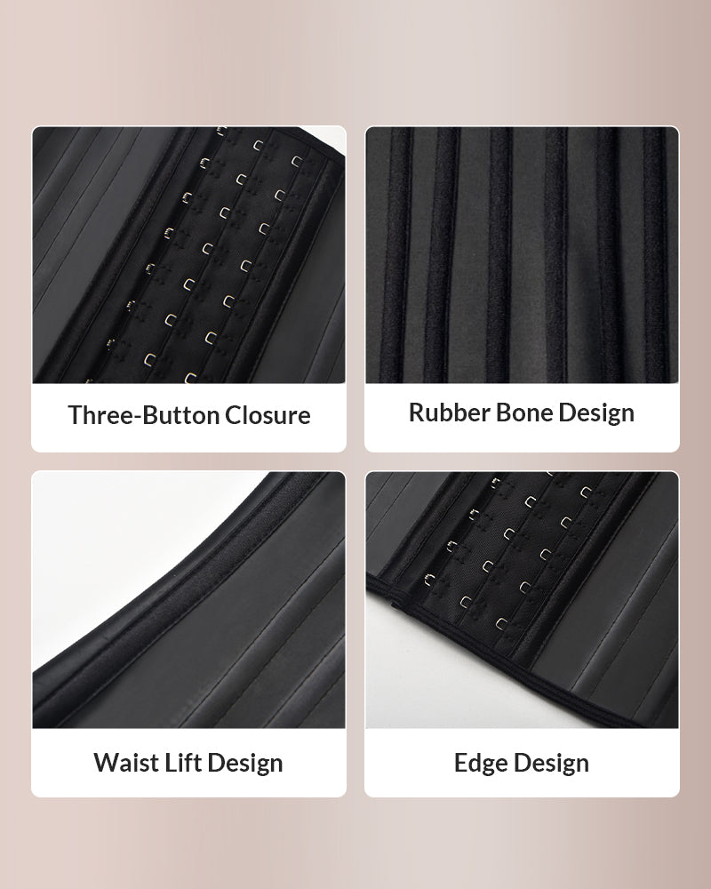 Sculpting W-Curve Waist Trainer Corset with Adjustable Hooks