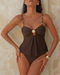 Tummy Control Ruffle Bikini Set – Backless Two Piece