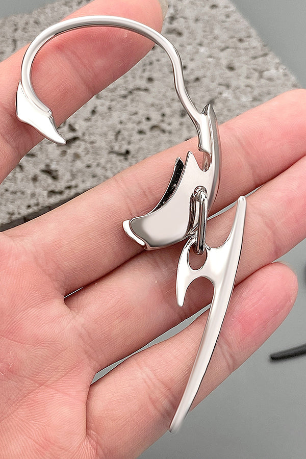 Thorn Spine Skeleton Mechanical Earhook Earrings
