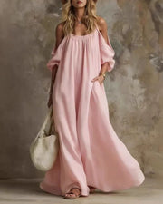 Spaghetti Strap Swing Maxi Dress