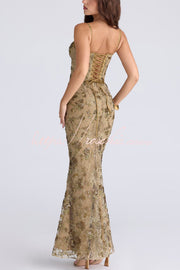 Backless Halter Maxi Dress – Sleeveless Slim-Fit Party Gown