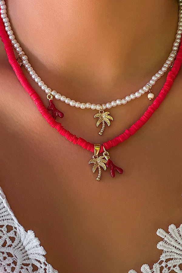 Collier Multicouche Coquillage de Perles de Bohême – Perle d'Imitation
