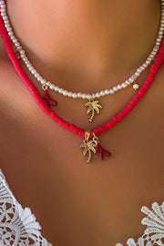 Collier Multicouche Coquillage de Perles de Bohême – Perle d'Imitation