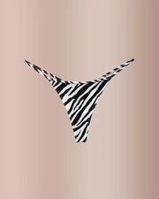Animal Print Thong Underwear – Ice Silk Thin Strap
