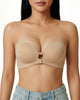 Front-Closure Strapless Push-Up Bra
