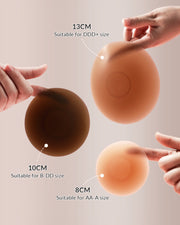 Seamless silicone covers with Non-Adhesive Center